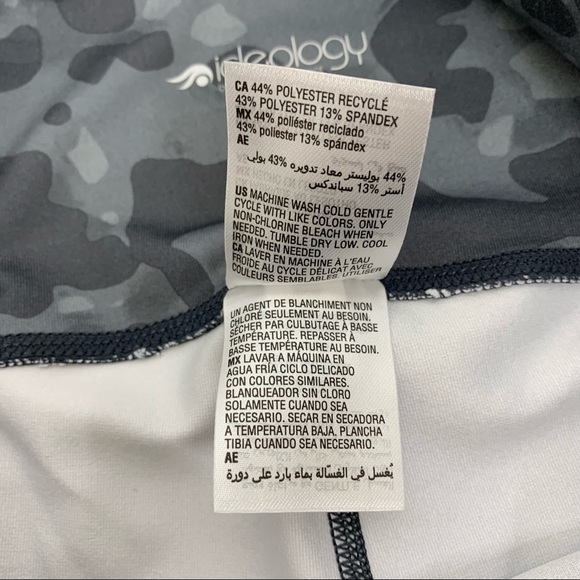 Ideology Camo Print Athletic Bike Shorts In Stadium Gray Nwt Size Small - Picture 8 of 14